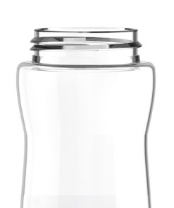 FREE 12oz. Plastic Bottle & Blue Comfort Grip Lid