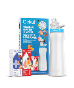 22oz. White Stainless Steel Bottle Starter Kit