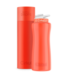 Limited Edition: 32oz. Neon Orange-Red Stainless Steel Bottle & Lid